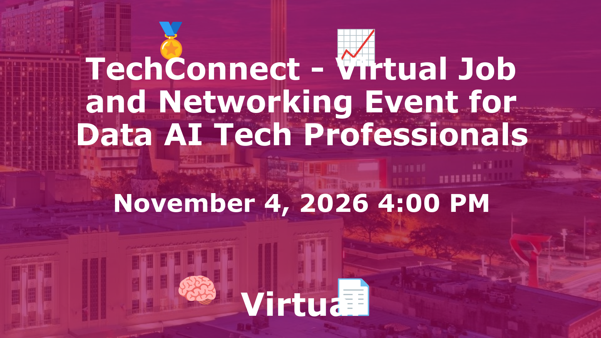 TechConnect - Virtual Job and Networking Event for Data AI Tech Professionals event image